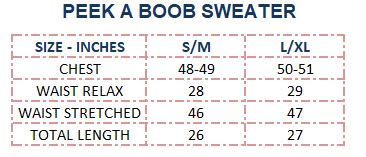 Peek A Boob Sweater - C'est la vie'