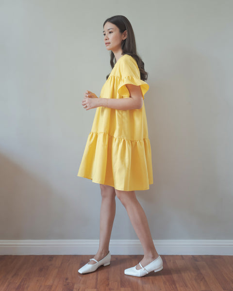 Play Dress in Saffron Yellow
